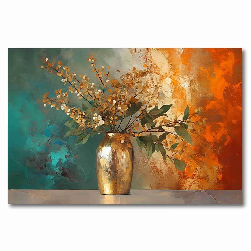 Unframed Rolled Art Print||Abstract Flower Canvas Wall Art Print for Home Décor And Office||Unframed canvas Painting For Wall decor||Home wall and Office Interior CR-144