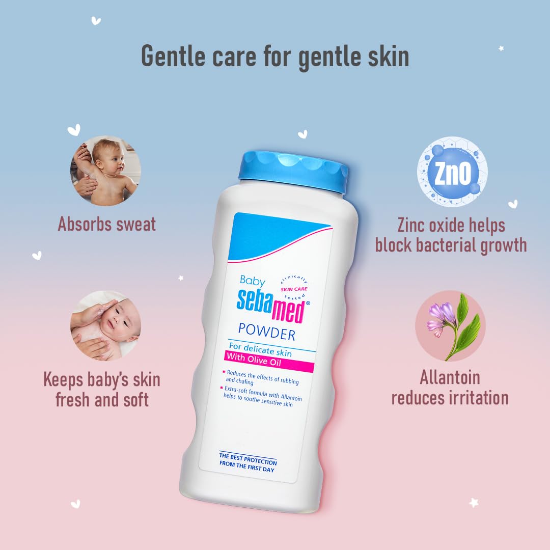 Sebamed Baby Powder| Olive Oil, Allantoin|100 gm