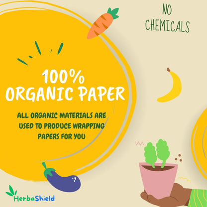 Upyog Herbal 100 Meter Food Wrapping Paper Roll - Premium Non-Stick Butter Wrapping, Re-Heatable Non Stick Paper, Parchment Paper
