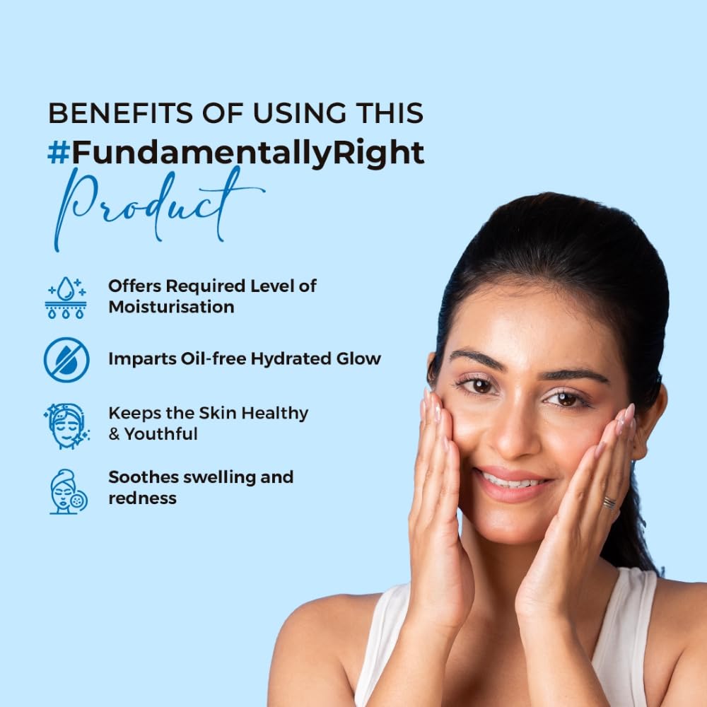 NEOLAYR Oil Free Light Moisturizing Gel | Hyaluronic Acid Moisturiser | Gives Skin an Oil Free Glow | Complete Skin Hydration in 60 Minutes | For Men & Women (50)