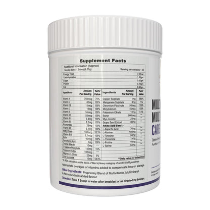 Multi-Vitamin Multi Nutrient Care - Daily Multivitamin with A, D, E, K, B-Complex, C, Micronutrients for Optimal Cellular Function, Energy Support, powder, 1 count, 30 Servings