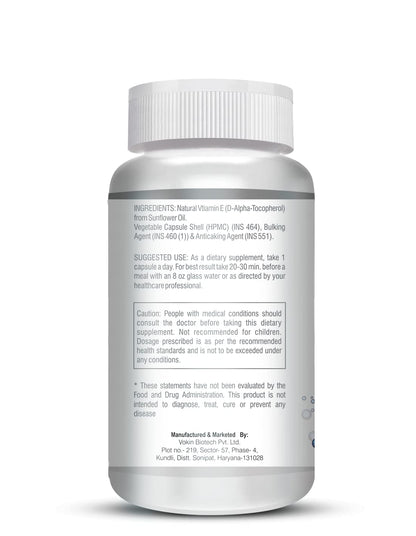 Supplement bottle with label on a white background