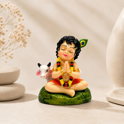 UNOVATE Krishna Idol for Car Dashboard, Krishna Murti, Home Temple, Office