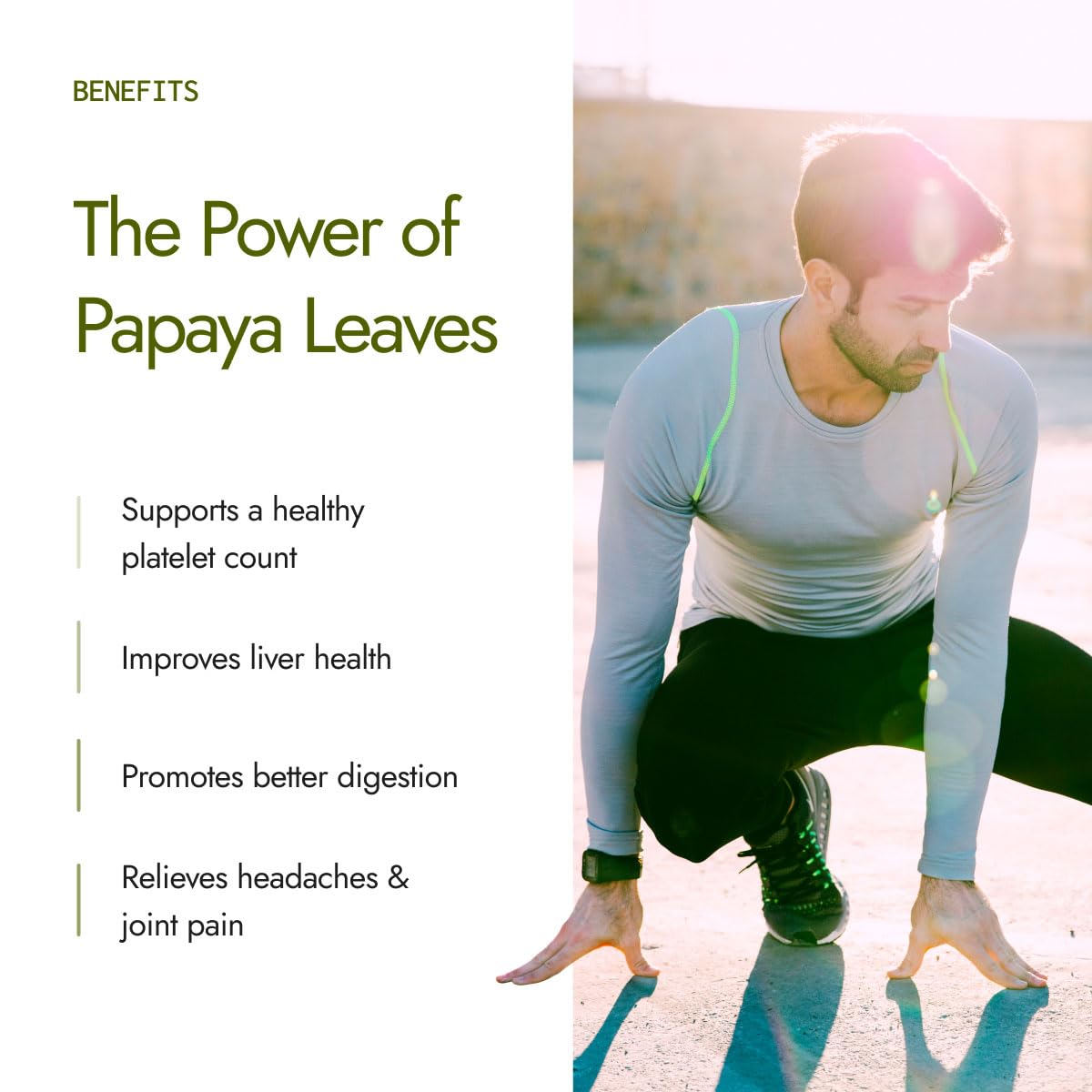 Kapiva Papaya Leaf Juice | No Artificial Colours & Flavours | Healthy Platelet Count | For Better Immunity & Digestion