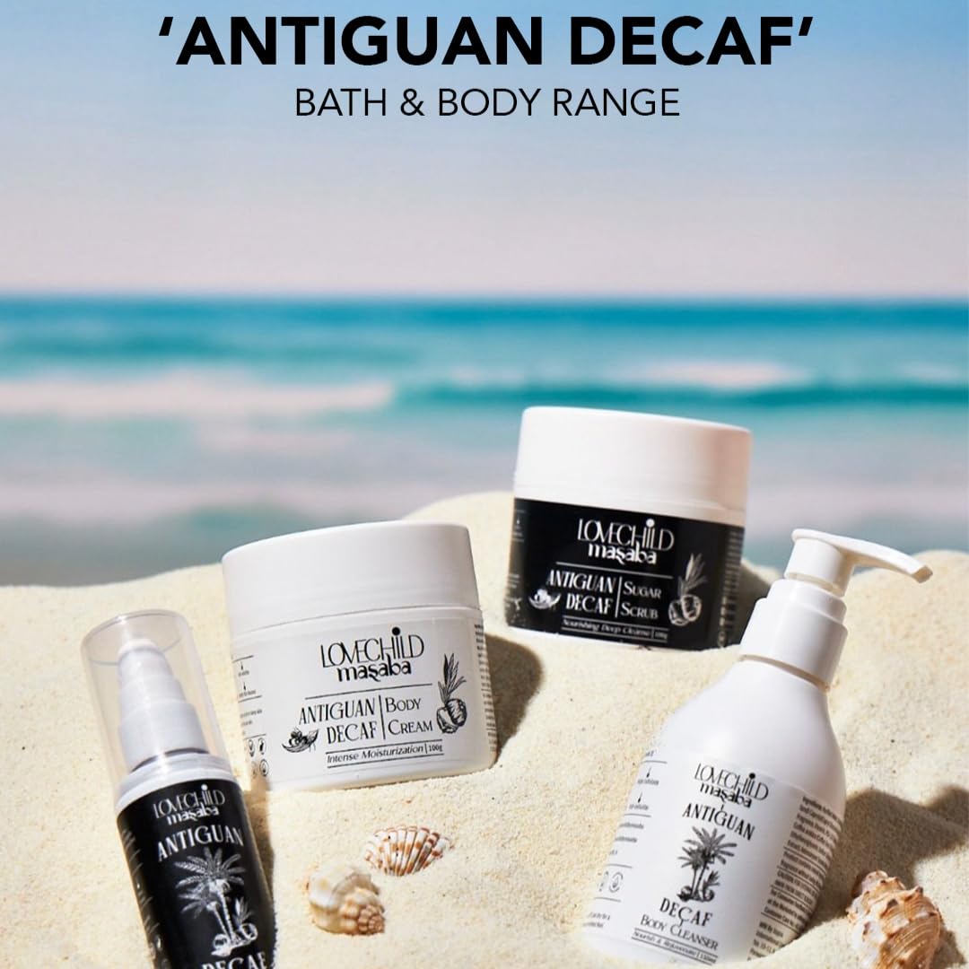LoveChild Masaba Body Cream Antiguan Decaf, Buttery-Soft Moisturizer with Hemp Seed, Coffee & Baobab Oil, Smoothens & Deeply Nourishes Skin, Long-Lasting Fragrance, Moisturiser For Daily Use, 100g