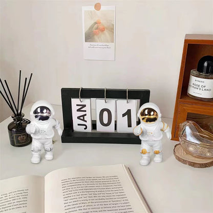 Street27® Cute Outer Space Astronaut Figurine Action Figure Toys Statue for Showpiece Home Living Room Decor Office Desktop Decoration Car Dashboard, Kids Birthday Party Gift