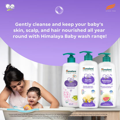 Himalaya Gentle Baby Wash 100ml | No tears formula |with chickpea and Green gram| Cleansing baby's gentle skin