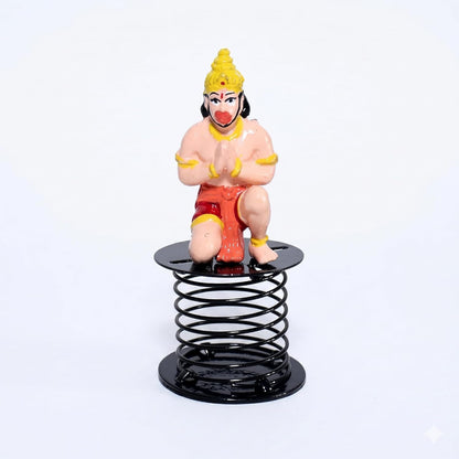 B.R STORE Spring Mounted Lord Hanuman Idol