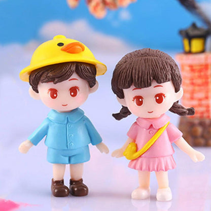 ascension Romantic Lovely Couple/Baby Couple Gift for Girlfriend Boyfriend Husband Wife Miniature Statue Figurine for Valentines Day Gift Gift for Your Love Resin Love Cupid Miniature