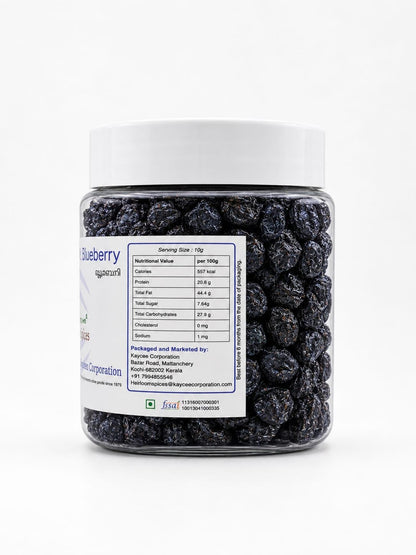Heirloom Spices Whole Dried Blueberries | 100% Natural & sweetened | No Added Colors | Nutrient-Rich Superfood for Snacking & Baking | HEALTHY LIFE CHOICE
