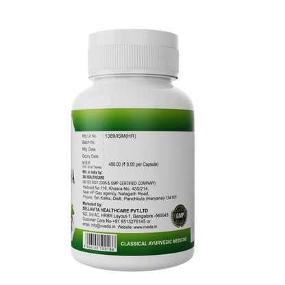 Nveda Ashwagandha 60 Capsules, Anxiety & Stress, Ashwagandha for Men & Women, Boosts Vitality, Improves Strength & Energy, Ashwagandha Capsule (500gm)