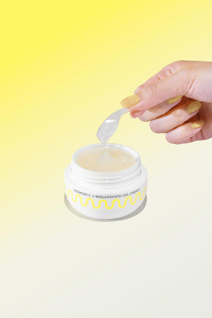 COMMONLABS Vitamin C Brightening Gel Cream (50g) – Lightweight Daily Face Moisturizer with Pure Vitamin C & 6-Layer Hyaluronic Acid – Dark Spot Correction & Skin Barrier Repair – Refreshing K-Beauty Water Cream