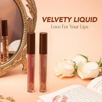 LoveChild Masaba Kiss My Sass Velvet Matte Lipstick (Mauve), Intense Color, Transfer-Proof, Hydrating with Hyaluronic Acid, Long-Lasting & Lightweight, Smooth Glide Formula, SIMP 2.5ml