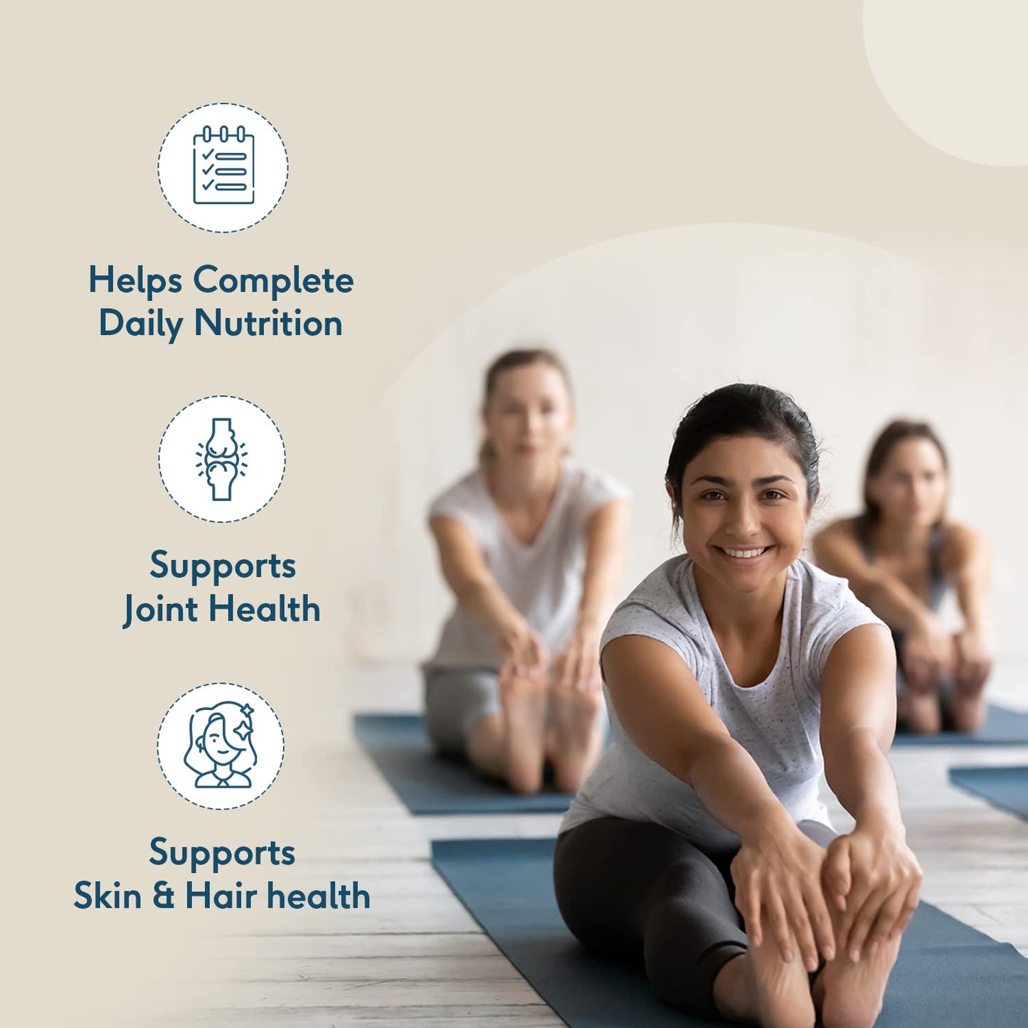 HealthKart Hk Vitals Ashwagandha, Anxiety & Stress Relief, For Muscle Strength, 60 Ashwagandha Capsules With Zinc, Vitamin C, Multiminerals & Ginseng Extract, 60 Multivitamin Tablets (Combo Pack)