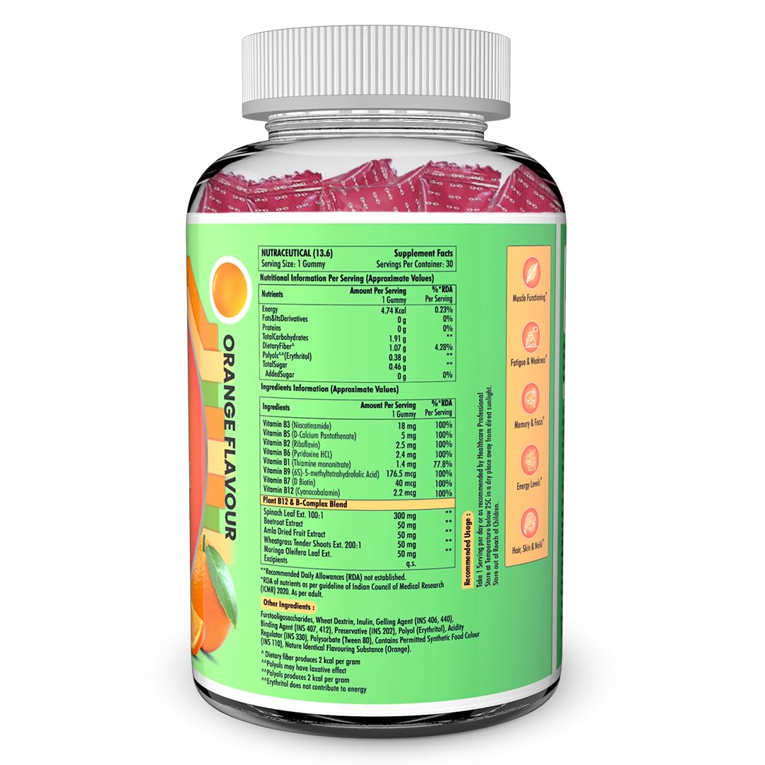 Supplement bottle with a colorful label on a white background