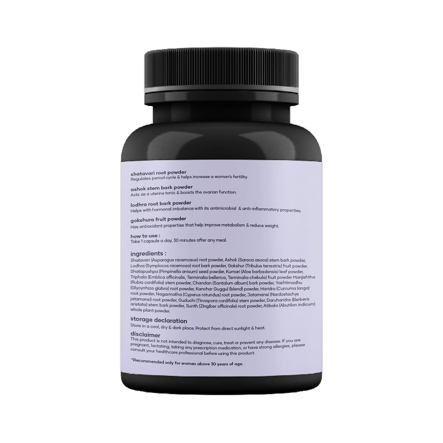 Saturn by GHC PCOS Balance Capsules - Ayurvedic Blend with Shatavari, Gokshura & 20 Herbs | Supports Women with Polycystic Ovary Syndrome