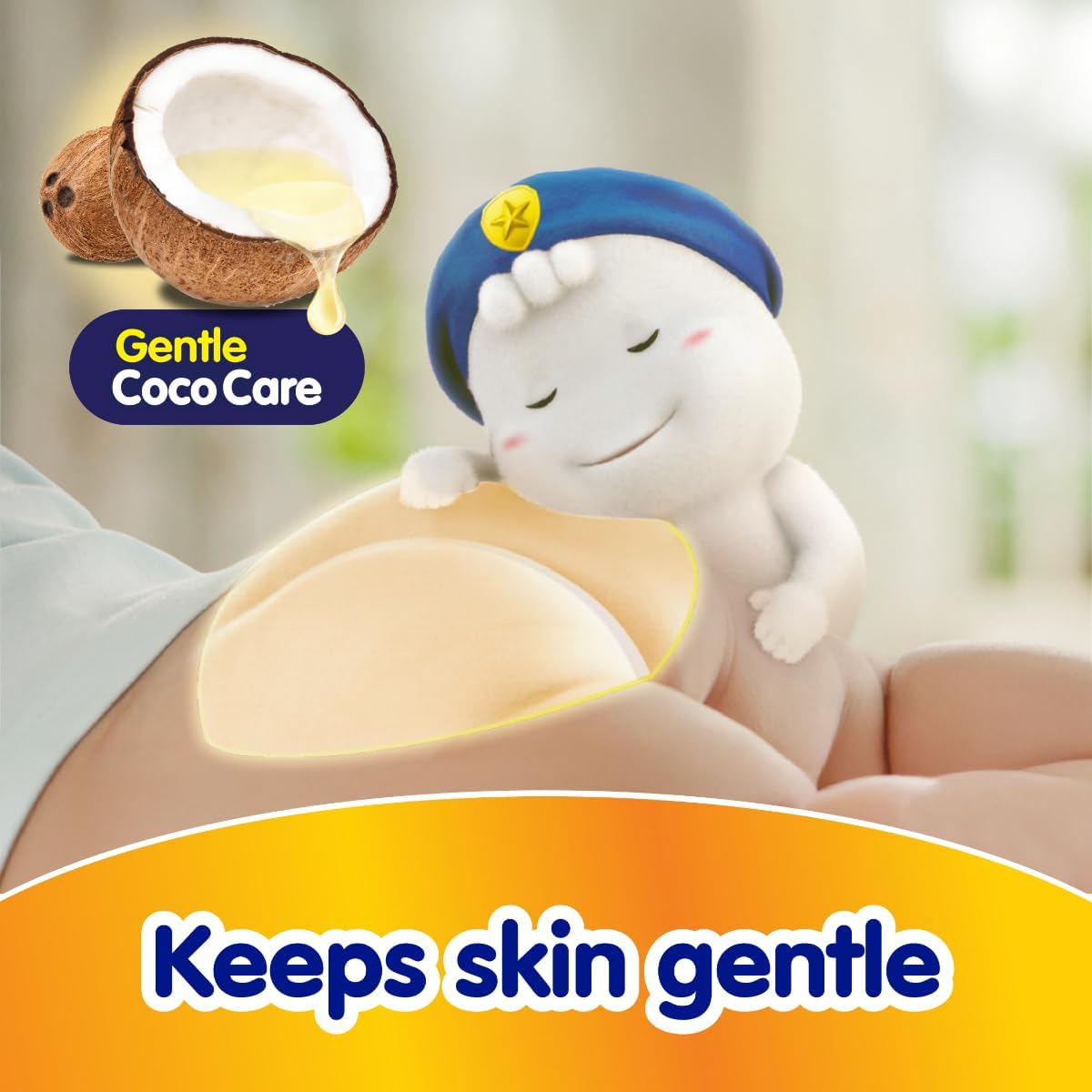 Mamypoko pants All night absorb| Pant Style Baby Diapers Small Size(S), 87 Count, Ideal for 4-8Kgs|1 Diaper= Upto All night Absorption|Wider Crisscross Sheet|Gentle Coco Care| 12hr Leakage Protection| Prevents Heaviness.