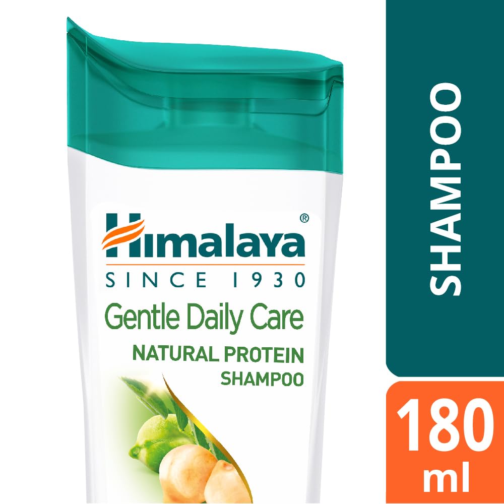 Himalaya Gentle Daily Care Natural Protein Shampoo packaging with 180 ml indication.