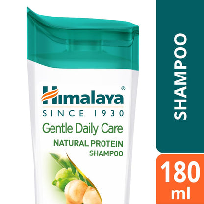 Himalaya Gentle Daily Care Natural Protein Shampoo packaging with 180 ml indication.