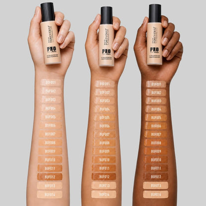 Daily Life Forever52 Pro Artist Ultra Definition Liquid Foundation| Long Lasting, Full Coverage, 24H, Waterproof & Sweatproof, Lightweight Hydrating, Oil-Free Formula - Honey (BUF007) 60ML