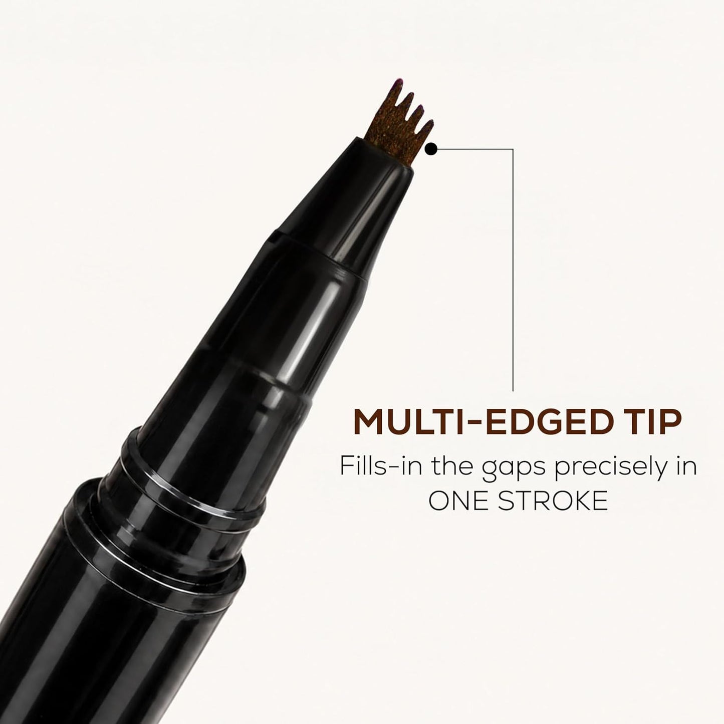 RENEE Browfill Eyebrow Pen - Brown | Waterproof & Smudge-Proof | One Swipe Application | Micro Precision | Natural & Long-Lasting Finish | For Denser & Fuller Eyebrows | Easy to Use | Cruelty-Free