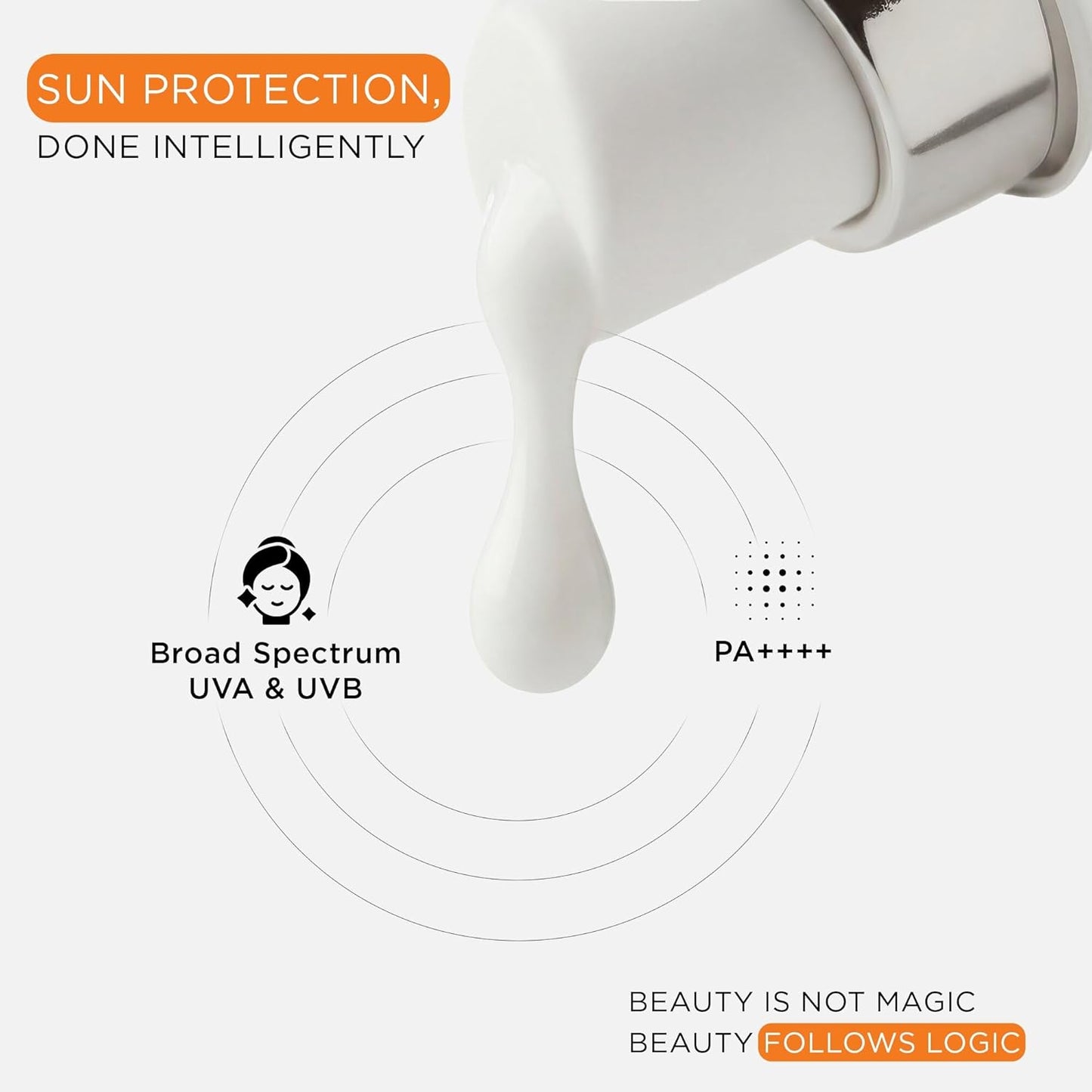 SKINQ Sun Protect Ultra Light Gel Sunscreen SPF 50+ PA++++ with Vitamin C | In-Vivo Tested | Zero White Cast | Lightweight, Non-Greasy | For Dry & Sensitive Skin | Dermat Formulated | 50ml