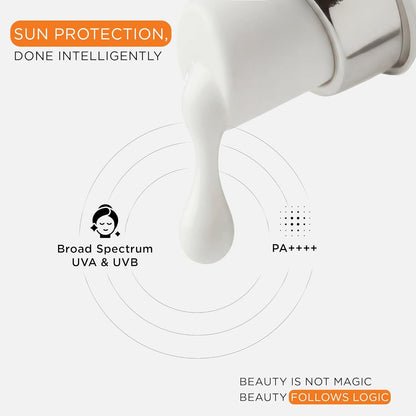 SKINQ Sun Protect Ultra Light Gel Sunscreen SPF 50+ PA++++ with Vitamin C | In-Vivo Tested | Zero White Cast | Lightweight, Non-Greasy | For Dry & Sensitive Skin | Dermat Formulated | 50ml