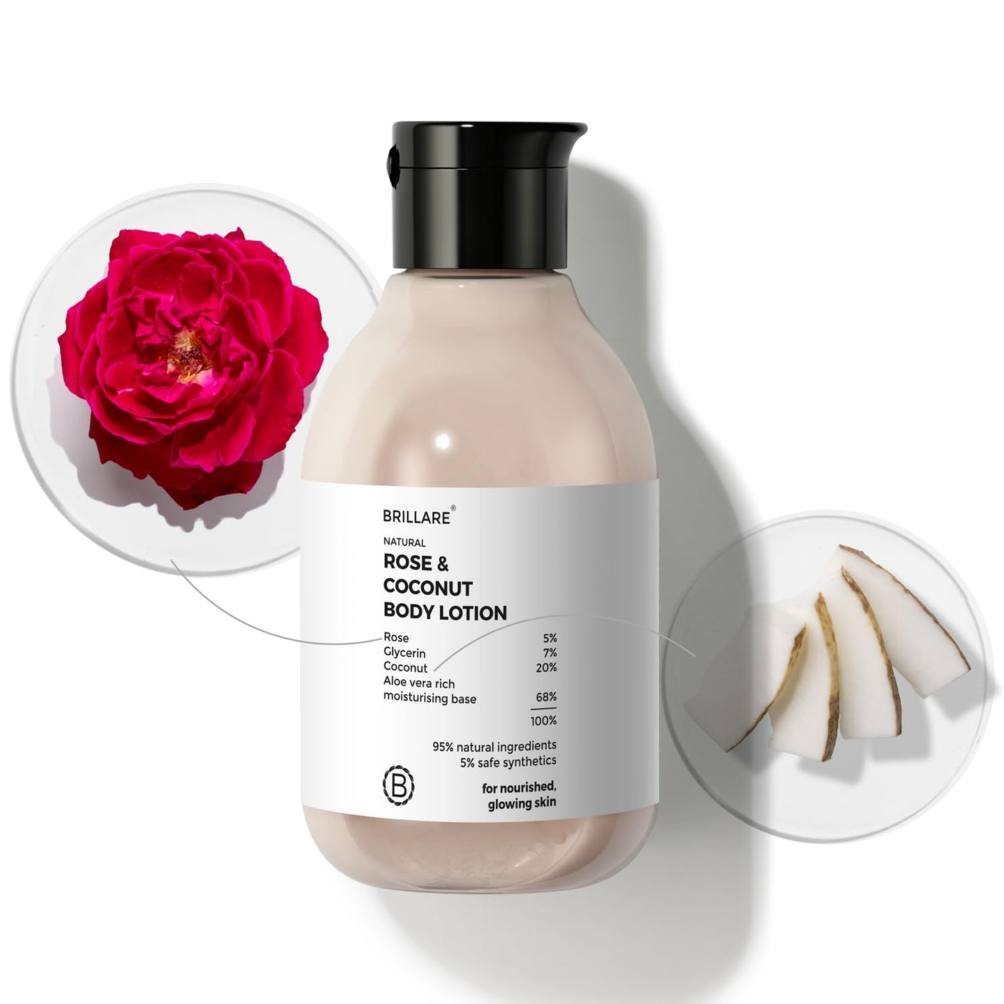 Brillare Rose & Coconut Body Lotion - 200ml