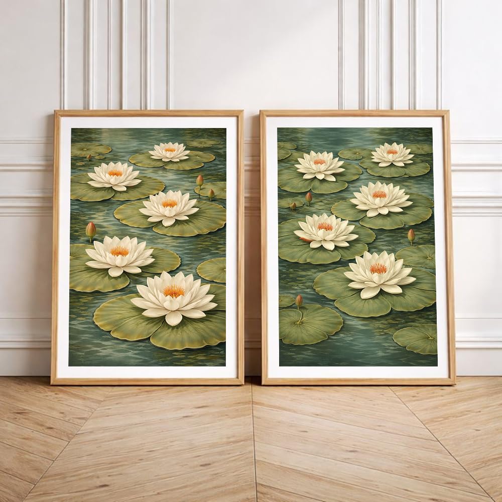 Set of 2 wall art paintings for living room & wall painting for bedroom wall decor - (10x13 Inch framed poster, Paintings for home decor)