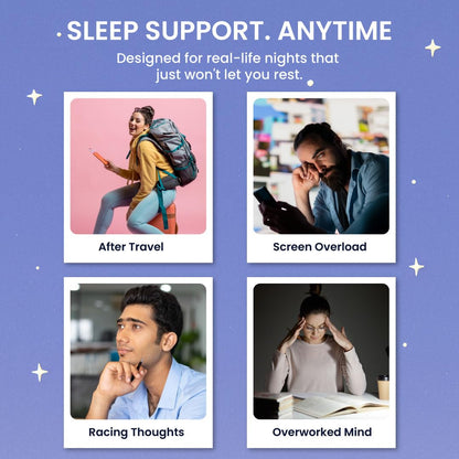ZEROHARM Sleep Ease | No Melatonin | With Valerian, Ashwagandha, Jatamansi & Hops | Plant-Based Sleep Support | Non-Habit Forming | Promotes Deep Restful Sleep & Relaxation for Men, Women | 60 Tablets