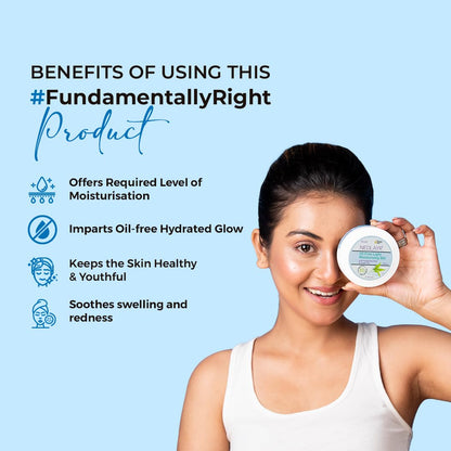 NEOLAYR Oil Free Light Moisturizing Gel | Hyaluronic Acid | Gives Skin an Oil Free Glow | Complete Skin Hydration in 60 Minutes | 100 GM