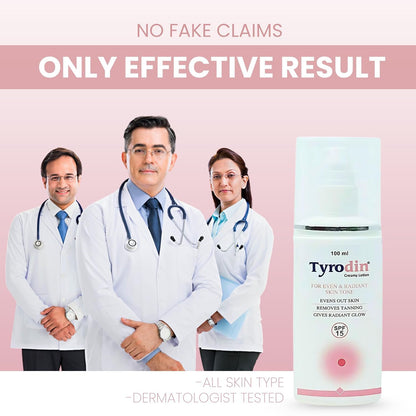 Tyrodin Creamy Lotion 100ml | Lightweight Daily Moisturizing Lotion with SPF 15 | Smooth & Fresh Skin Appearance