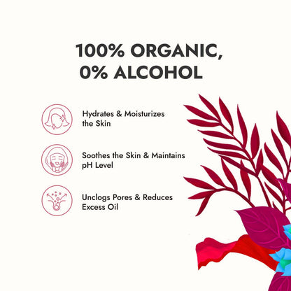 Kapiva Organic Rose Water/Gulab Jal Spray (200 Ml)|Premium Face Mist And Toner For Brighter And Hydrated Skin|Oil-Control, Unclog Pores