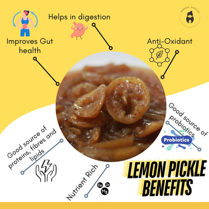Momade Miracles Lemon Pickle Without Oil | Khatta Meetha Flavor | Made With Fresh Lemons | Homemade Sweet & Sour lemon Pickle | Nimbu Ka Achaar | Traditional Recipe (400 gm)