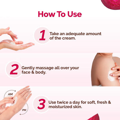 Mamaearth Beetroot Hydraful Light Moisturizing Cream with Beetroot & Hyaluronic Acid for Hydrated Pink Glow - 50 g | 24 Hrs Long-lasting Moisturization | For Face, Hand & Body | Non-Greasy & Quick Absorbing