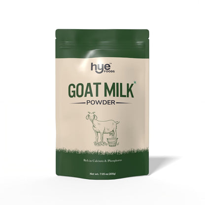 HYE Foods Goat Milk Powder 200g | Everyday Goat Milk | Rich in Vitamin A, B2 & Selenium | Rich in Calcium & Phosphorus for Bones | Easy to Digest & Great for DIY Skincare