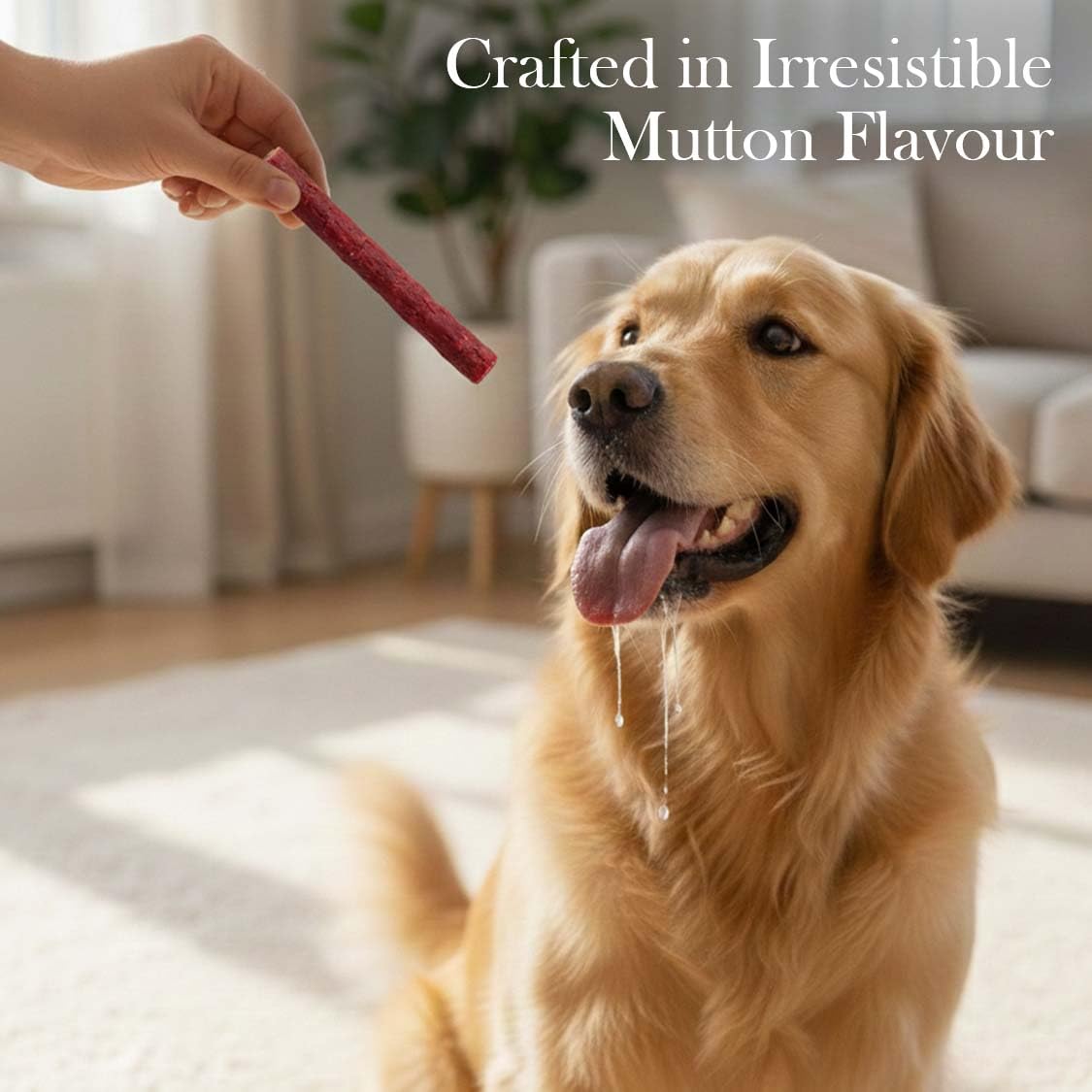 PETS EMPIRE Munchy Stix Dog Treats, Chicken | Mutton Flavour Chew Sticks | Healthy Reward Treats for Dogs | High Protein Daily Chews (1 kg, Mutton, Pack of 1)