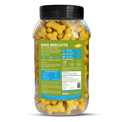 Petoska Dog Biscuits – Chicken Flavor | 500g Jar | Real Chicken Goodness | Crunchy, Nutritious Treats for All Breeds | 300 kcal/100g | Healthy Dog Snack