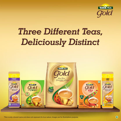 Tata Tea Gold , Premium Assam Teas With Gently Rolled Aromatic Long Loose Leaves, Rich & Aromatic Chai, Black Tea