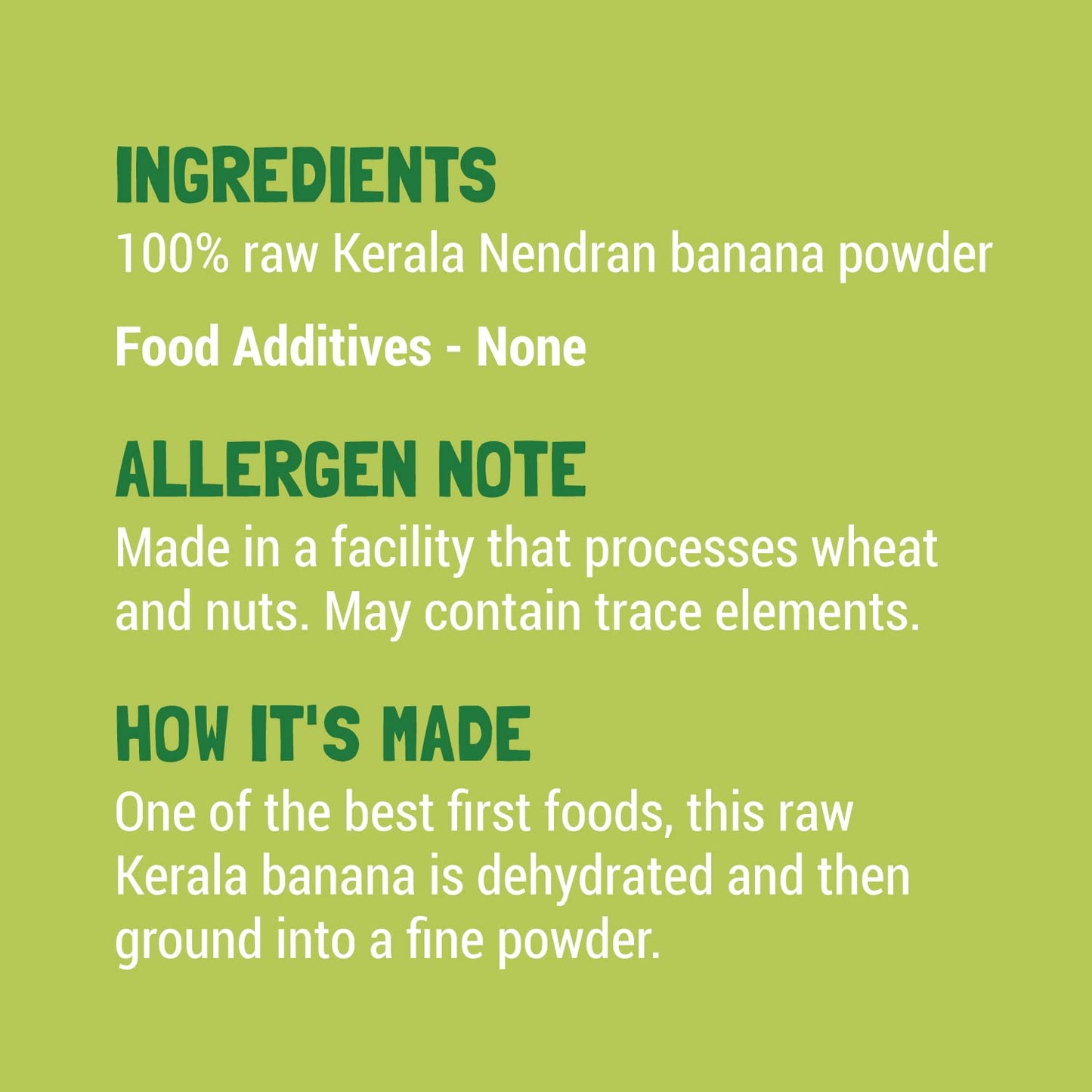 Slurrp Farm Nendran No Added Sugar Raw Banana Powder from Kerala | No Salt, No Milk and No Preservatives | Easy to Digest Cereal, 250 g