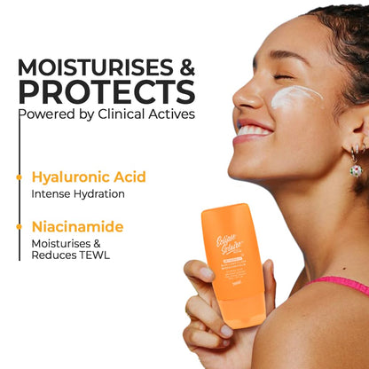 YUDERMA Eclipse Solaire Active Sunscreen SPF 50 PA+++ | No White Cast | Broad Spectrum UVA/UVB/IR & Blue Light Shield | Lightweight, Non-Greasy Formula for All Skin Types – 30ml