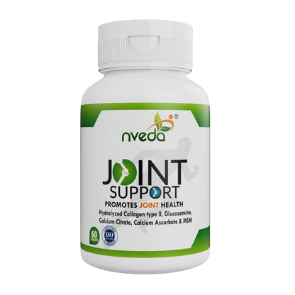 Nveda Joint Support for keeping Joints healthy containing Collagen Type 2, Glucosamine, Calcium and MSM (60 Nos)