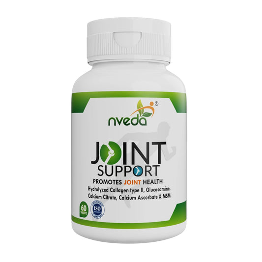 Nveda Joint Support for keeping Joints healthy containing Collagen Type 2, Glucosamine, Calcium and MSM (60 Nos)