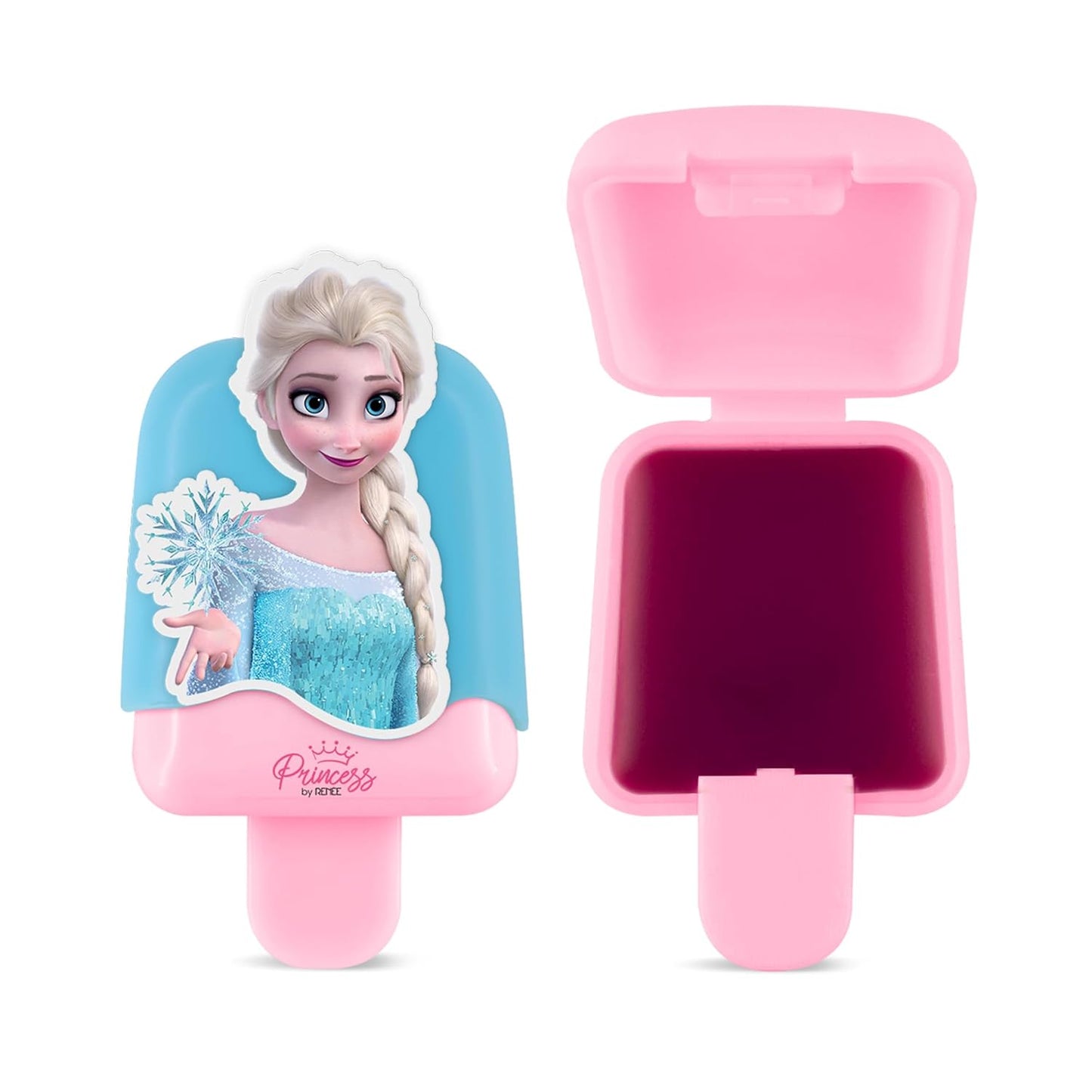 RENEE Disney Frozen Princess Popsicle Elsa Lip Balm,SPF10,Lightly Tinted with Vitamin E & Coconut Milk Extract,Moisturizes,Nourishes & Protects, Softens & Heals Chapped Lips 2 Gm,Brown pack of 1