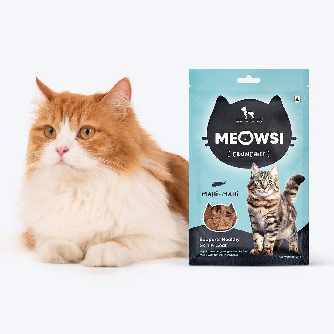 Heads Up For Tails Sara's Cat Treats - Mahi Mahi Fish Bits - 35 g