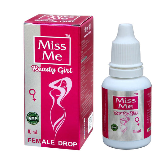 READYGIRL Miss Me Ayurvedic Drop for Female (10ml) | With Shatavari | Colourless & Flavourless Herbal Supplement | Can Be Mixed with Juice, Water, or Milk | 4–5 Drops Twice Daily
