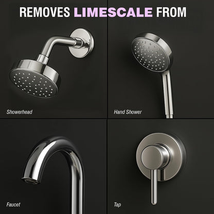 Beco Tap-Shower & Limescale Remover -500 ml | Descaler Liquid | Instantly Removes Stains | Cleans in 60 seconds | Non-Toxic | Max Shine | Suitable for Bathroom, Taps, Showers,Tiles, Mirrors