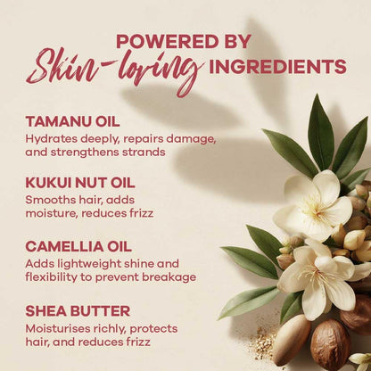 Earth Rhythm Conditioner Bar Tamanu, Kukui Nut & Camellia Oil, Frizz Control + Damage Repair, Sulphates & Paraben Free