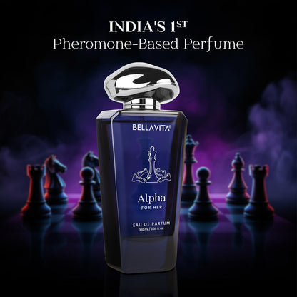 BELLAVITA Mood Collection ALPHA Eau De Parfum for Her with Bergamot, Lavender and Patchouli |Premium, Long Lasting Floral Fragrance Perfume for Women, 100 ML