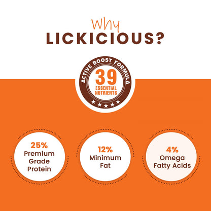 LICKICIOUS Dry Dog Food Adult 1kg | High Protein Chicken, Rice, Vegetables | 39 Essential Nutrients | Healthy Skin Shiny Coat, Strong Bones & Muscles| Complete Balanced Pure Pet Food for Pedigree Dogs